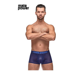 male power Boxer DIAMOND MESH Bleu
